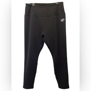 Ulla Popken Faux Fur Lined  Stretch Black leggings  Pants size 20/22